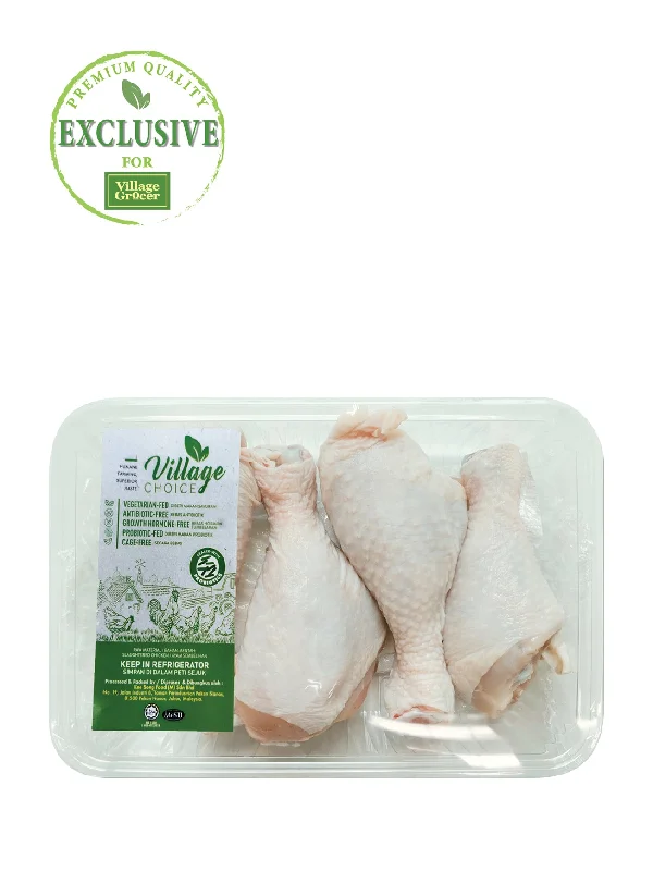 VILLAGE CHOICE ABF CHICKEN DRUMSTICK (+/-500G)