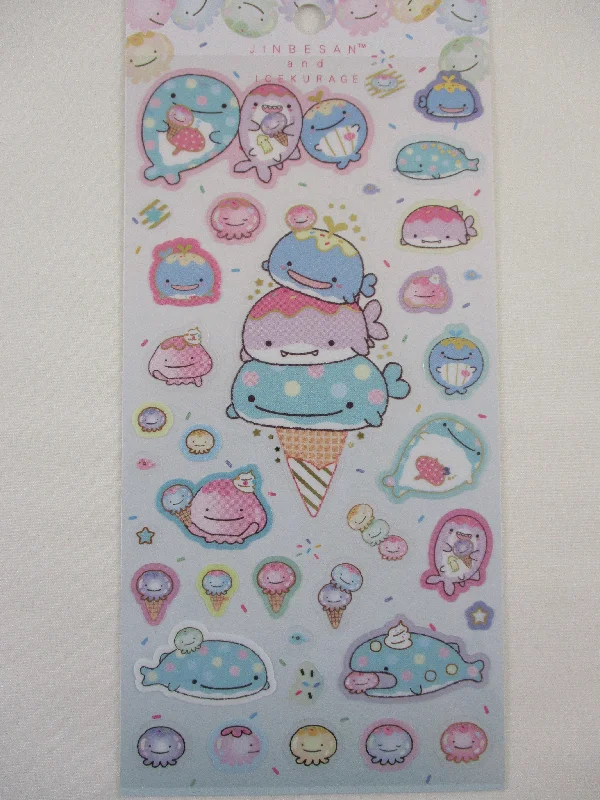 Cute Kawaii San-X Jinbesan Whale Sticker Sheet 2024 - A - for Planner Journal Scrapbook Craft Organizer Schedule