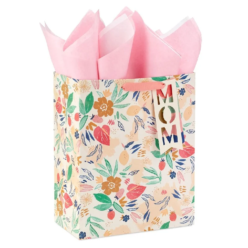 Hallmark : 13" Mom Floral Large Gift Bag With Tissue Paper