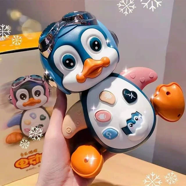 Interactive Musical Penguin Baby Toy: Waddling Movement, Lights, and Early Learning Fun