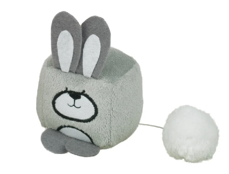 66916 NOBBY Plush dice rabbit wind-up 6 cm