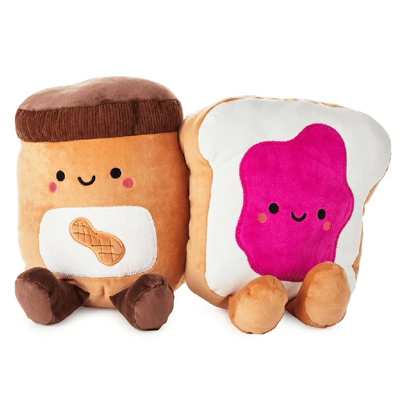 Hallmark : Large Better Together Peanut Butter and Jelly Magnetic Plush, 12"