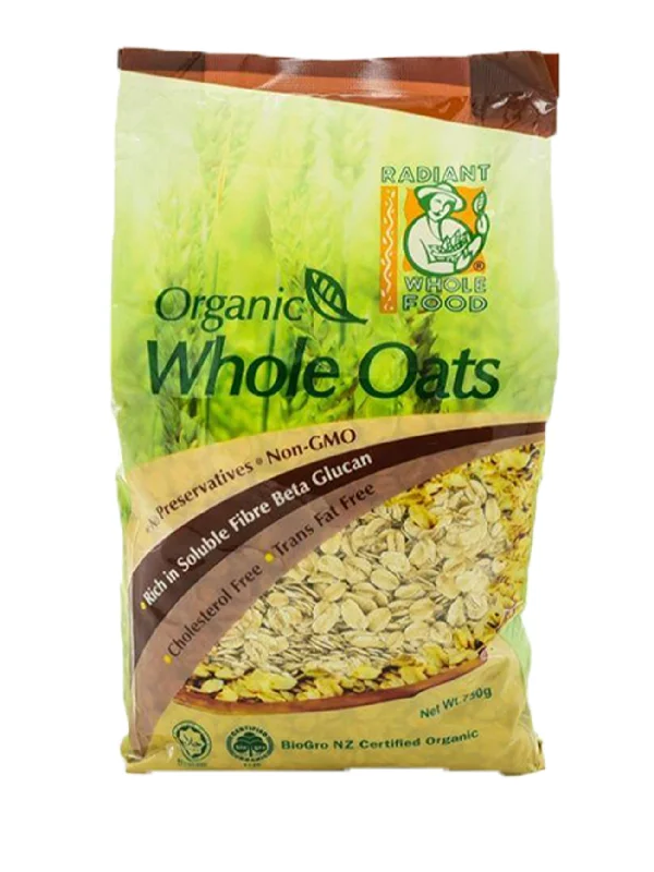 RADIANT ORGANIC WHOLE OATS 750G