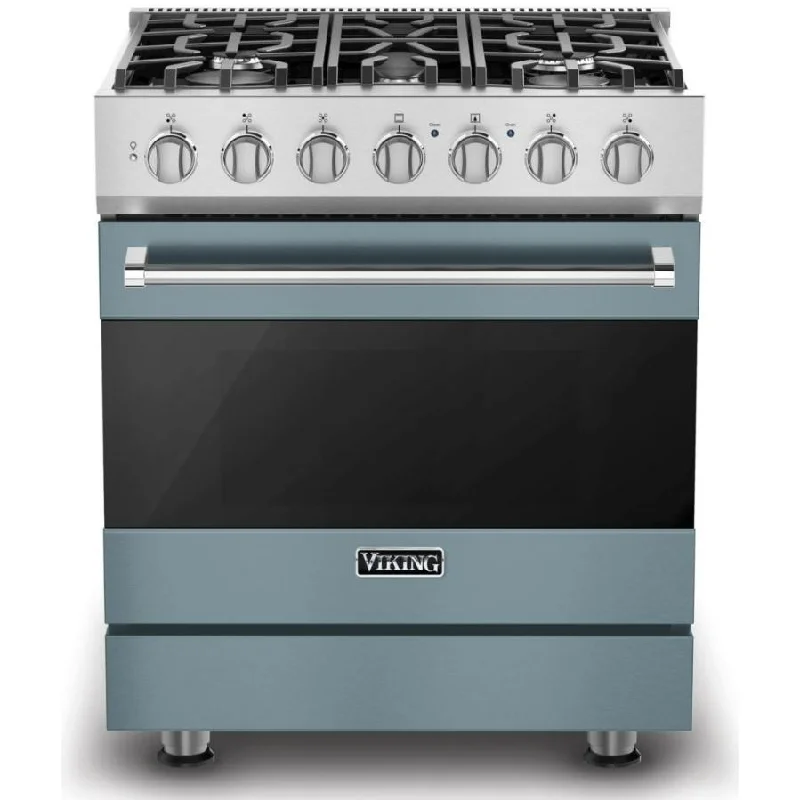 Viking 30-inch Freestanding Gas Range with ProFlow™ Convection Baffle RVGR33025BNSLP