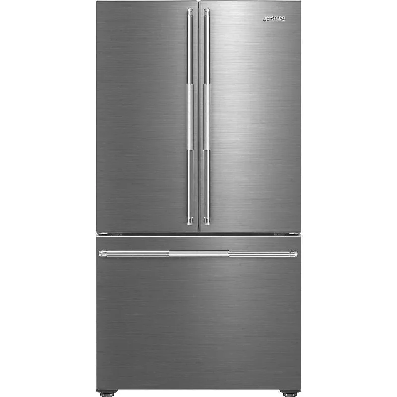 Smeg 36-inch Freestanding French 3-Door Refrigerator FD36UXIW