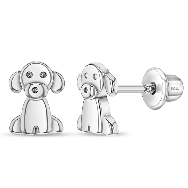 In Season Jewelry : Puppy Dog Girls Earrings