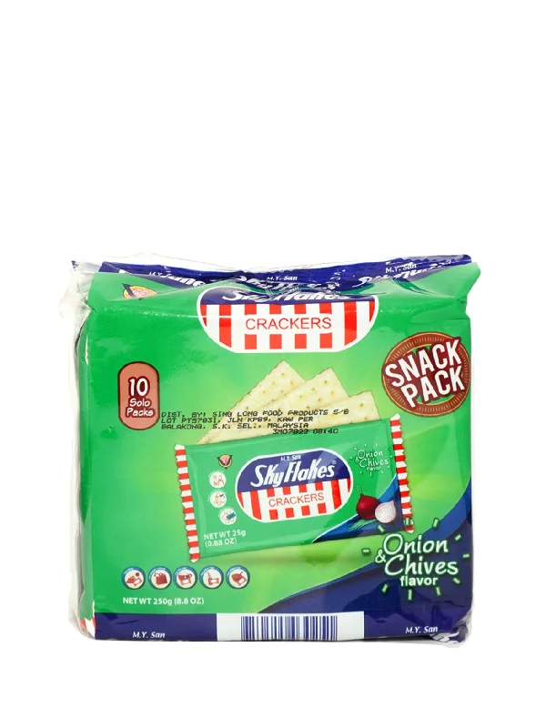 SKY FLAKES SINGLES ONION & CHIVES 8X25G