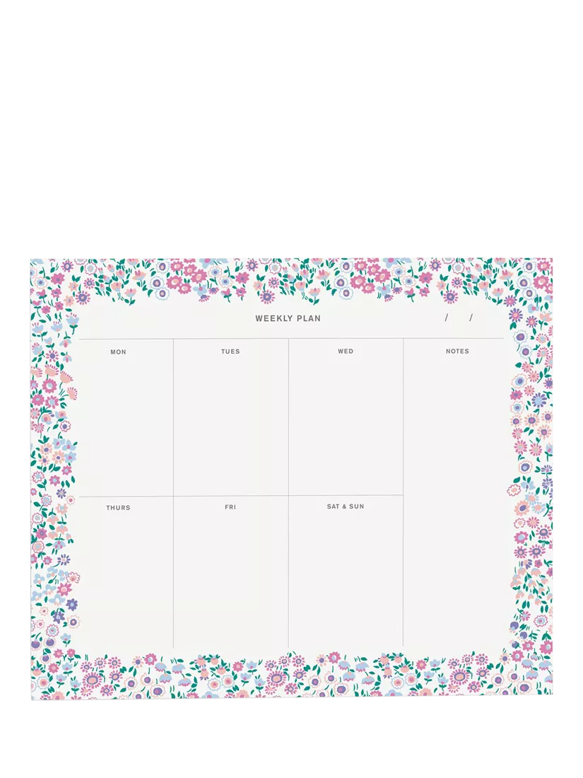 Liberty London Cooper Dance Weekly Notepad, Multi