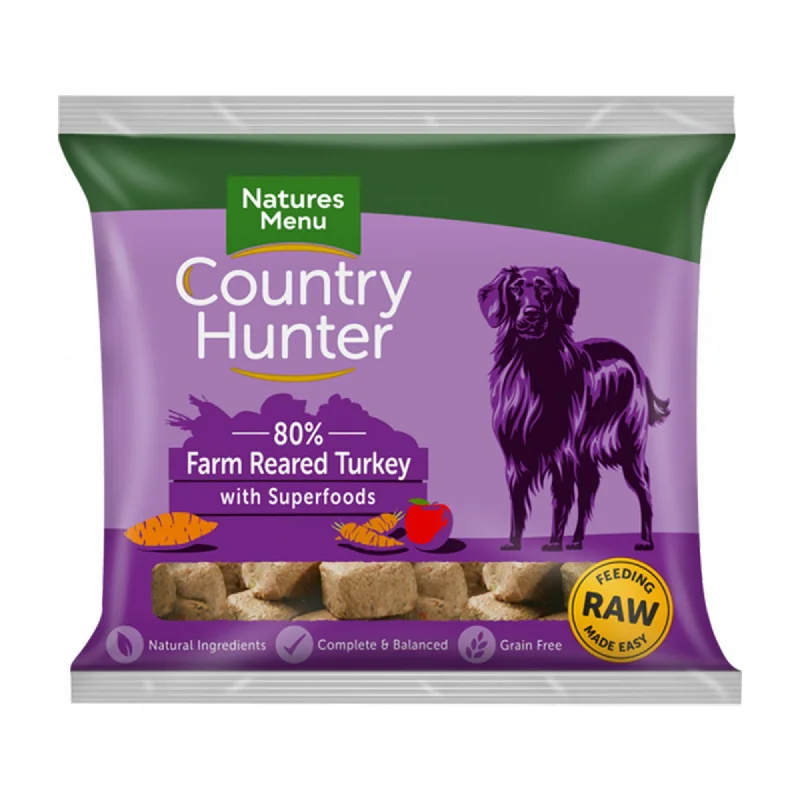 Natures Menu Country Hunter Raw Turkey & Apple Nuggets