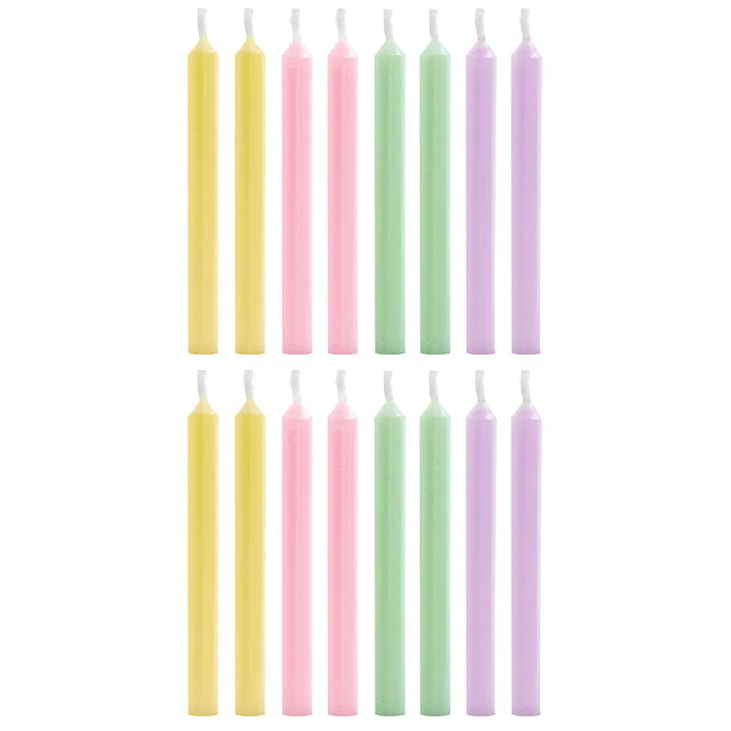 Hallmark : Pearlized Pastel Birthday Candles, Set of 16