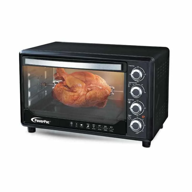 ELECTRIC OVEN 45L WITH ROTISSERIE & CONVECTION FUNCTIONS , 2 TRAYS & WIRE MESH (PPT45)