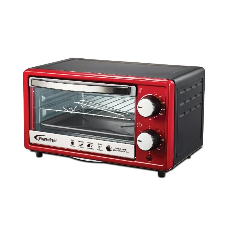 ELECTRIC OVEN 10L WITH 1 SETS OF BAKING TRAY AND GRILL AND TERMPERATURE SELECTOR PPT38