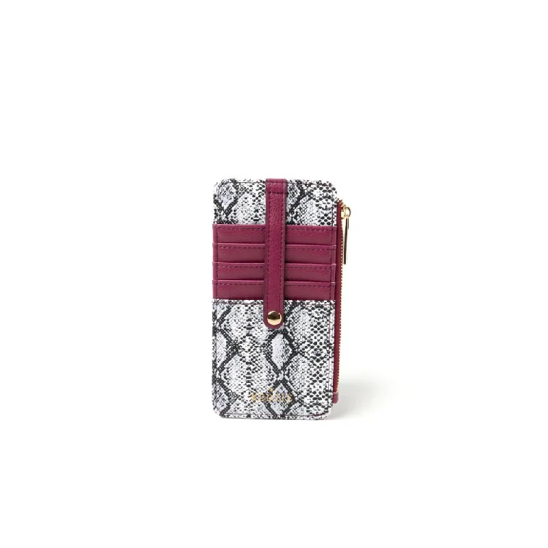 Kedzie : Essentials Only Zippered Wallet in Pretty In Python