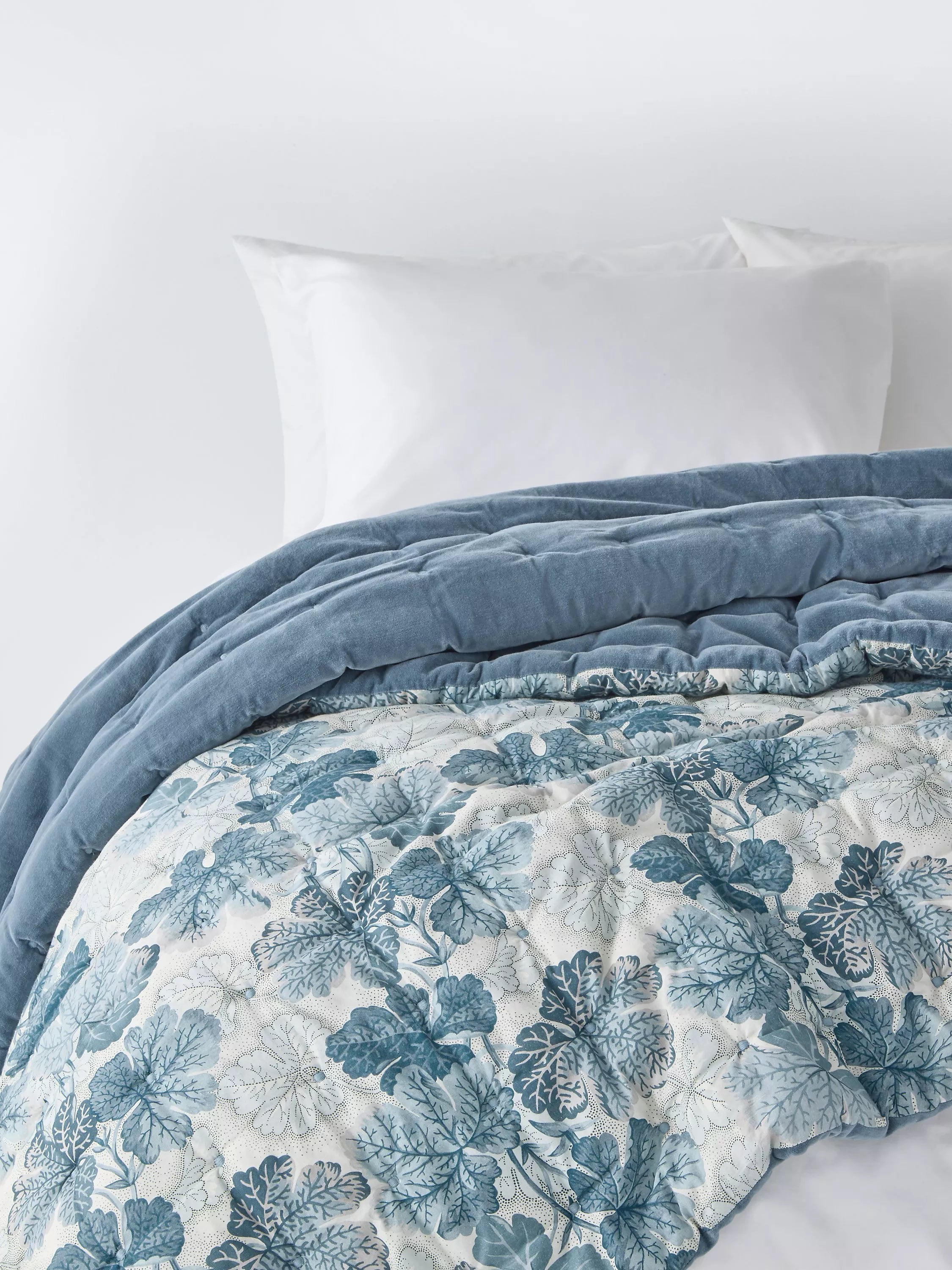 John Lewis X Collagerie Geranium Bedspread, Petrol