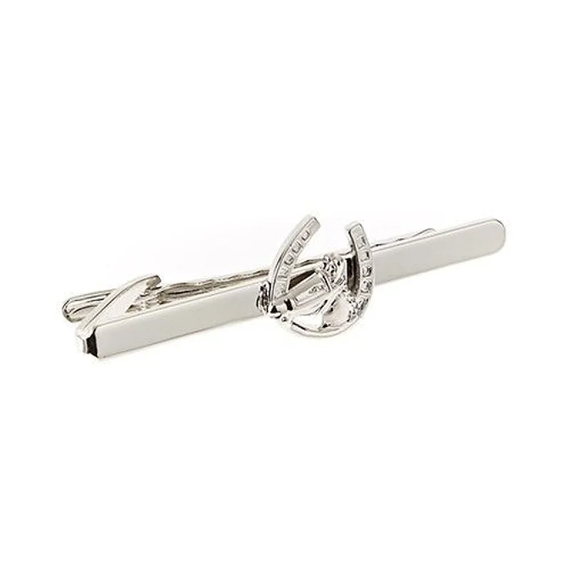 Orchid Designs Horse In Horseshoe Tie Clip