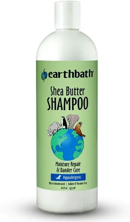 Earthbath Dog Shampoo - Hypo-Allergenic Shea Butter - 16oz Bottle