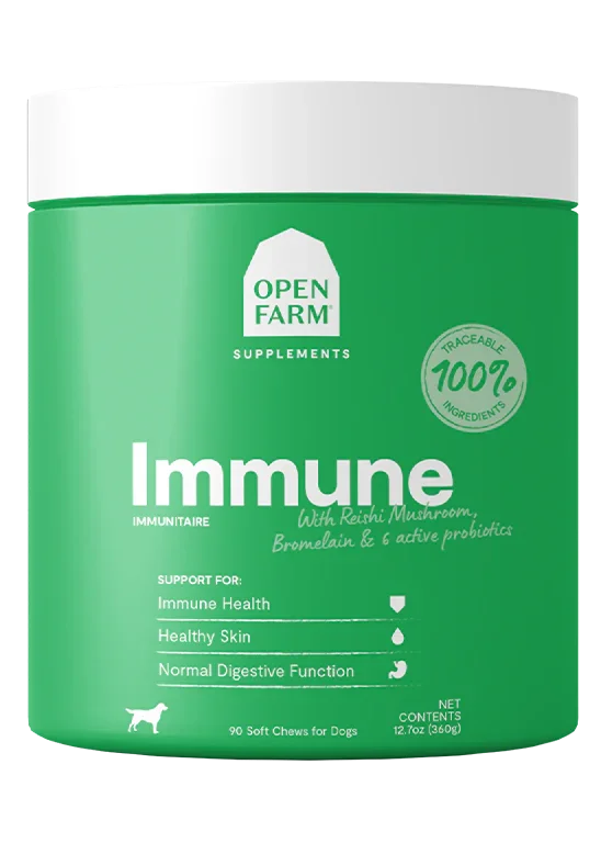 Open Farm Dog Supplement Chews Immune 90ct