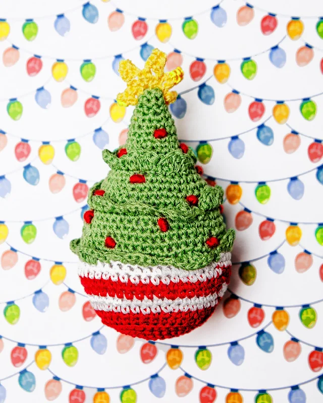 Christmas Tree Organic Knit Dog Toy