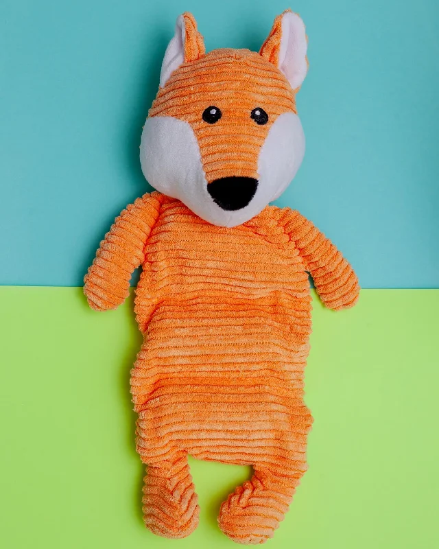 Fox Corduroy Squeaky Dog Toy