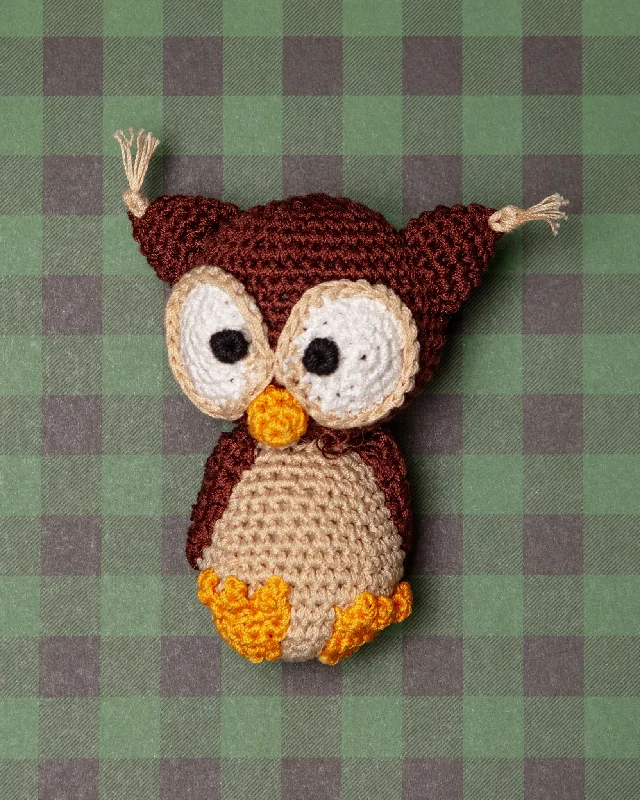 Hootie The Owl Organic Knit Dog Toy